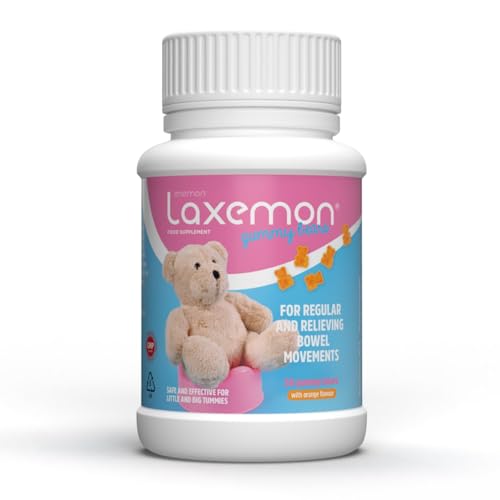 Laxemon orsetti gommosi per bambini con lattulosio, lassativo per bambini, 50 orsetti gommosi