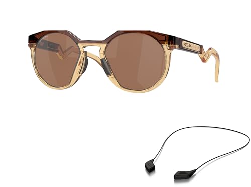 Oakley OO9242 Sunglasses Bundle: OO 9242 HSTN 924207 Hstn Dark Amber/Light Curry Pr and Large Black leash Accessory kit2
