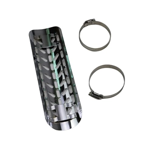 Cache-pot d'échappement cruiser anti-brûlure avec pare-chaleur et talon