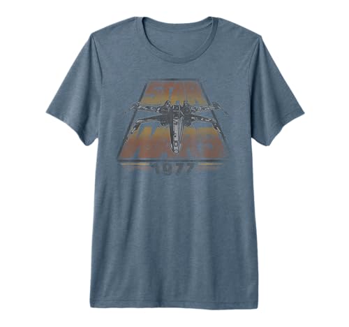 Star Wars X-Wing 1977 Vintage Retro Premium Graphic T-Shirt Premium Tri-blend T-Shirt