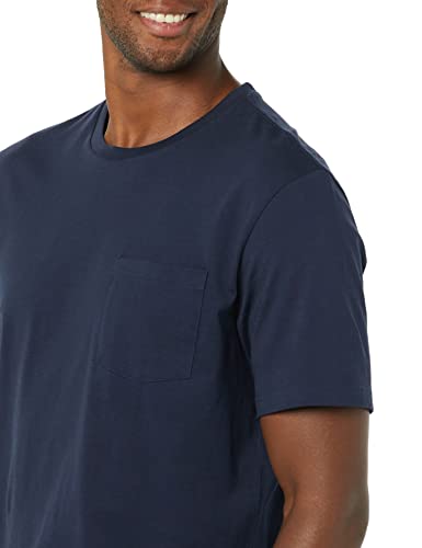 Image of Amazon Essentials Men's Short-Sleeve Crewneck Pocket T-Shirts, Pack of 2