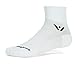 Swiftwick - PERFORMANCE TWO, Quarter Crew Socks for Running and Cycling, White, Medium