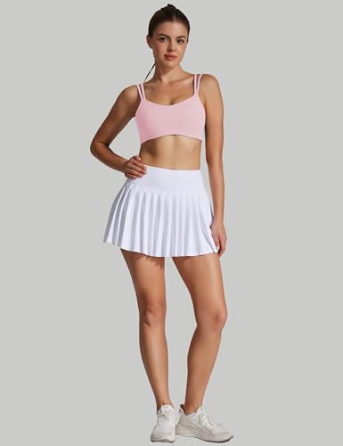 Image of Yoga Sports Workout Bras for Women Seamless Molded Cup Spaghetti Double Strap Bra Wirefree Scoop Neck Tank Top Bras