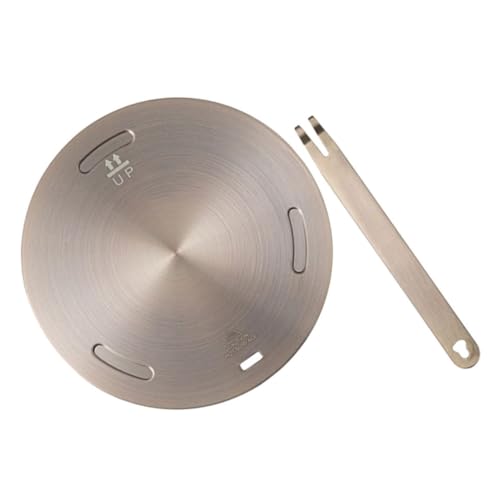 Cabilock Stainless Steel Thermal Plate Heat Diffuser for Gas Stove Induction Plate Adapter Kitchen Heat Diffuser Adapter Heating Tray for Kitchen Essential