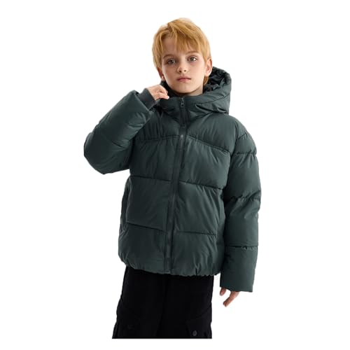 BILIKEYU Boys Girls Puffer Jacket Zip up Lightweight Thicken Warm Winter Hooded Outerwear Coats for Kid 1 to 102