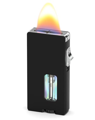 Encendedor Clásico Recargable de Gas Butano Negro miniatura 2