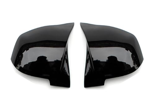 hA~[Jo[ For BMW F20 F21 F22 F23 F30 F31 F32 F36 X1 E84 F87 M2 2 For Pcs Auto Car Rear View Side Mirror Cover Trim(Bright black)
