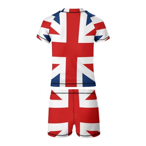 British FlagChildren's Casual Swimsuit Set - Simple and Versatile6-7Y（110cm）3