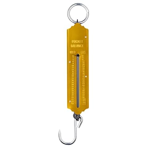 Jazooli Heavy Duty Robust Industrial Hanging Hook Handheld Metal Hook Mechanical Manual Weighing Scale Spring Weight Balance Travel Luggage Bags Fishing KG LBS - 50kg Cover