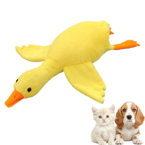 Genérico Ente für Hunde, Riesenplüsch, interaktive Beißpuppe, waschbar, langlebig, weich, für Hunde...