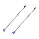 Twirling Baton 21 Inches Marching Baton Spinning Dance Baton Metal Gymnastics Parade Stick for Child...