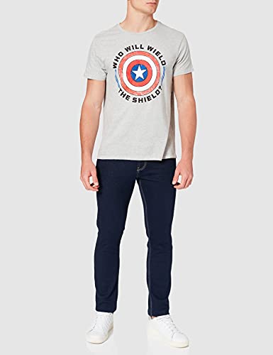 Marvel gm T-Shirt, Grigio Melange, S Maglietta