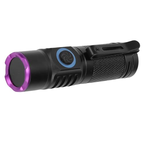 Stylebest Linterna de 365 Nm Detector Fluorescente Portátil de Alto Brillo para Exploración Al Aire Aleación de Aluminio 1 Unidad
