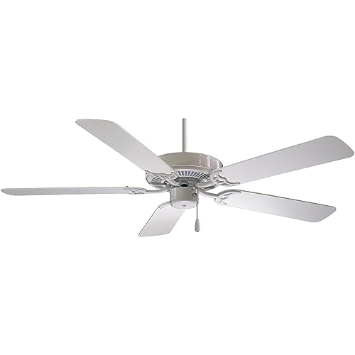 Minka-Aire F546-WH Contractor 42 Inch Pull Chain Ceiling Fan in White Finish