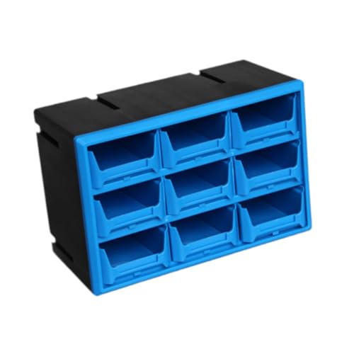 Bothyi Drawer Storage Cabinet Organizer,Garage Organization,Wall Mounted Tool Box Container for Hardware Bolts Crafts Jewelry, 9 Grid