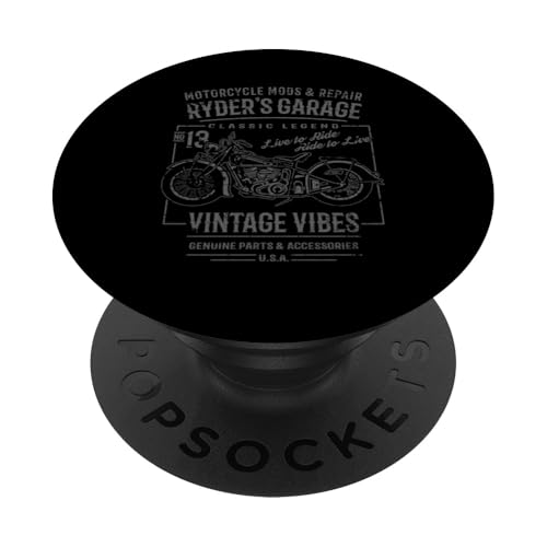 Ryder's Garage Moto Design pour le nom Ryder PopSockets PopGrip Adhésif