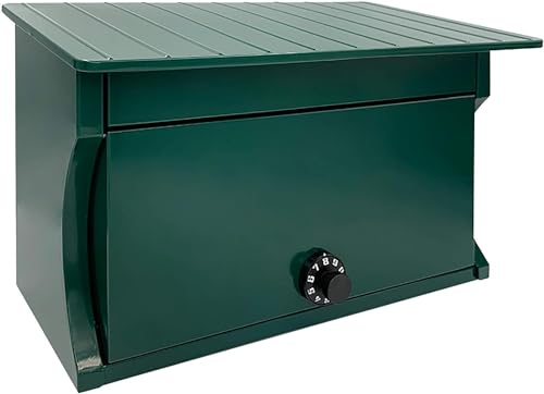 Buzón de Pared para Correo, buzón de Metal pequeño con Cerradura, Moderno, para Uso residencial, Resistente a la Intemperie y fácil de Instalar