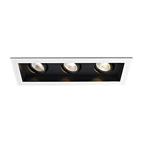 WAC Lighting Mini Multiples LED Three New Construction Housing with Trim and Light Engine Cover