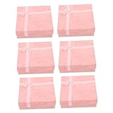 Mikikit 6 piezas Caja para Joyas de Premium con Tapa Sellada Resistente y Práctica para Almacenamiento Seguro de Pulseras y Anillos para Regalos y Organización Casa