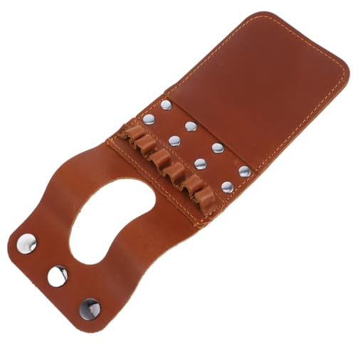 GOOHOCHY Pocket Arrow Holder Bag Durable Leather Arrow Carrying Case for Hunting and Archery Compact Design Wear-Resistant for Outdoor Use