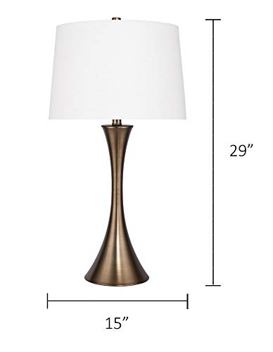 Grandview Gallery 29" Table Lamp Set With Hourglass Body Design (Matte Golden Bronze) #TOP4