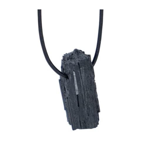Taddart Minerals - Kleiner schwarzer Kristall Anhänger aus dem natürlichen Edelstein Turmalin Schörl Cover