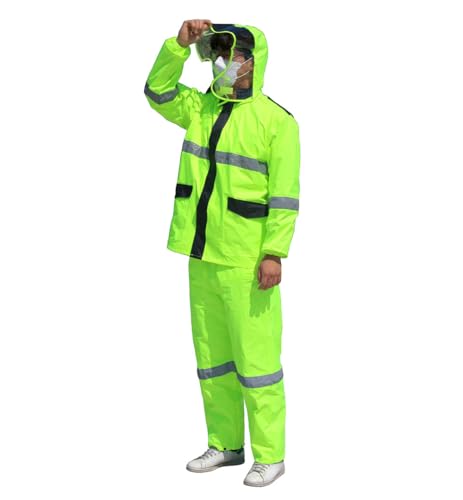 TK-RAINWEAR R6920 premium rainwear (waterproof/light weight/windbreak) Reflective belt, Men Women Adults rain jacket3