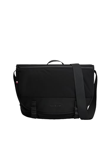 Image of Tommy Hilfiger Men's Lightweight Messenger Laptop Bag With Buckle and Adjustable Strap