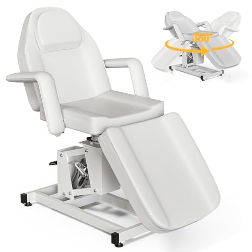 Paddie Hydraulic Tattoo Chair for Client 73inch, 360° Swivel Esthetician