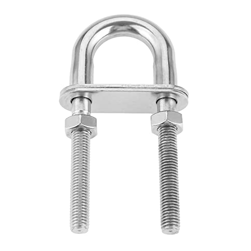 4 Stück U Bolzen, M5 M6 M8 M10 M12 Edelstahl 304 Bügelschraube Gewindebügel mit Mutter Platte