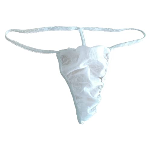 Greenour 50 Count Disposable Thongs for Spa Women Underwear Bikini