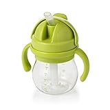 OXO Tot Transitions Straw Cup with Removable Handles, Green, 6 Ounce