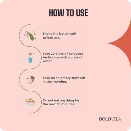 Boldfit Amla Juice Rich In Vitamin C And Antioxidants Detox Juice Supports Hair And Skin Health, Supports Metabolism And Immunity Friendly Detox Drink- 1 Litre