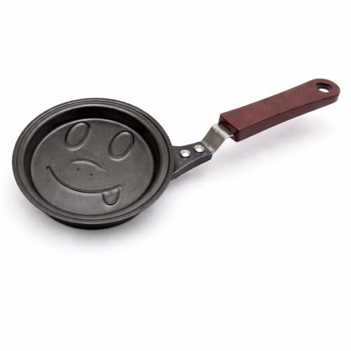 Image of Egg Fry Pan for Kitchen Lovely Cartoon Shape Mini Non-Stick Egg Frying Pan Omelets Pan Pancake Egg Fryer Skillet Fry Frying Pan Molds Cookware (5) (Smiley FACE)