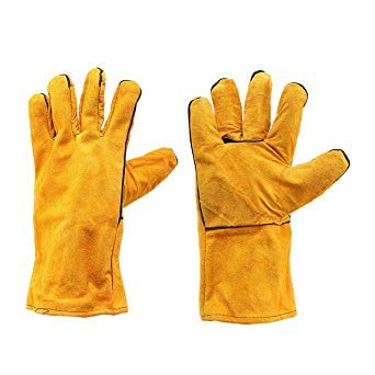 JAY ANTIQUES Protective Durable Heat Resistant Welding Work Gloves