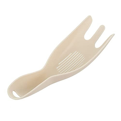 AKOAK 1 Pack Rice Filter Separator Bean Grain Filter Rice Washer Drain Scoop Rice Spoon Multi-Functional Cooking Kitchen Tool for Cleaning Fruits and Vegetables Pasta(Any Color)