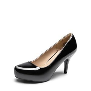 DREAM PAIRS Tiffany Women’s New Classic Elegant Versatile Low Stiletto Heel Dress Platform Pumps Shoes