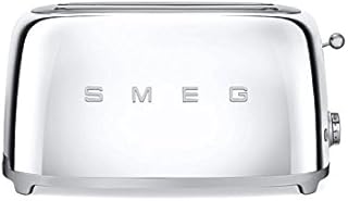 Smeg TSF02SSUS 50's Retro Style Aesthetic 4 Slice Toaster, Chrome