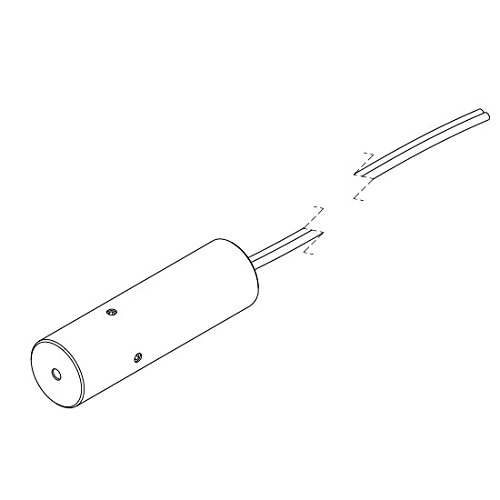 Punktlaser, rot, 650 nm, 1 mW, 3 V DC, Ø12x40 mm, Laserklasse 2, Fokus fixed (3.4m), Kabellänge 120 mm - 70113303