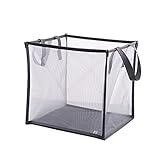 CAXUSD 折りたたみ式収納バスケット 衣類収納コンテナ 靴下 下着 メッシュ 污れた衣類かご タオル 化粧品 整理 おもちゃ バスルーム キッチン用