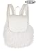 Clueless Cher White Fuzzy Backpack for Adults - Official Clueless Costume Accessory Furry Fashion Accessory Bag