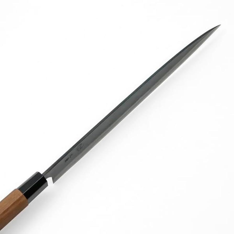 Amazon｜包丁 刺身 柳刃 元兼「極上」鍛造黒打両刃 柳刃包丁