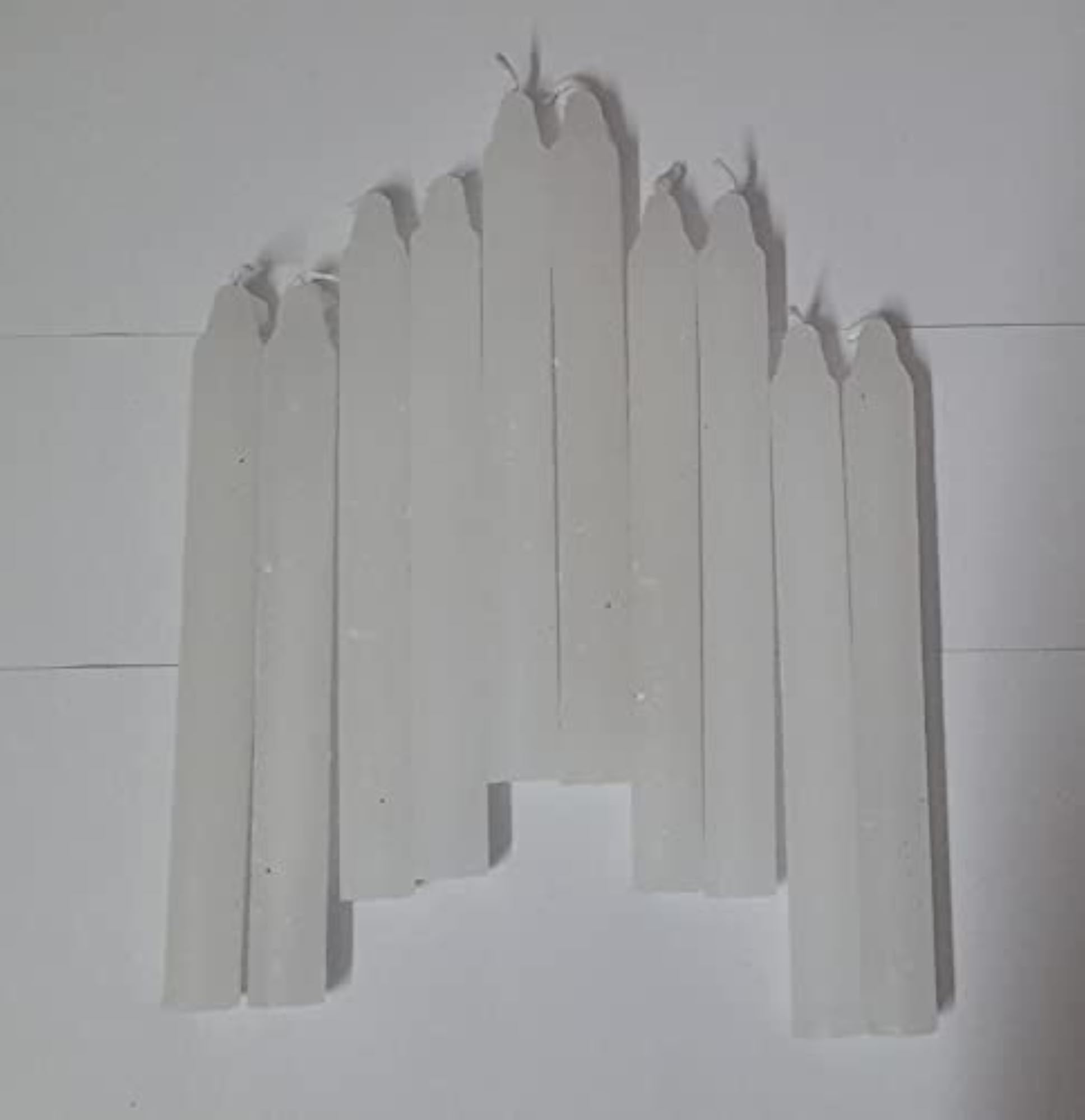 Pack of 3 White Candles, Versatile Home Decor