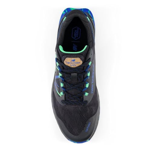 New Balance New Balance Men's Fresh Foam Garoé V1 Trail Running Shoe, Phantom/Blue Oasis/Lime Leaf, 7 M