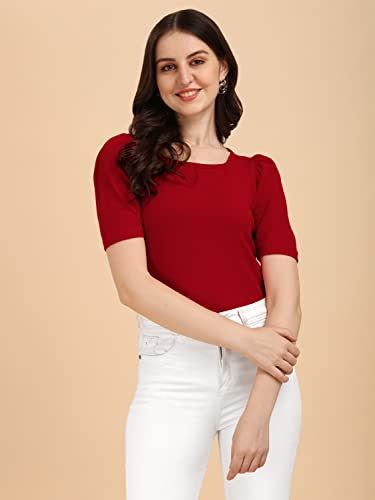 Image of Wedani Women's Solid Regular Fit Blouse