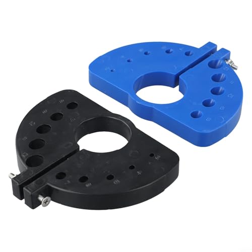 Afilador de brocas para amoladora angular, amoladora portátil con muescas de molienda multiespecificación, construcción de ABS para un uso duradero, rojo/azul/negro (C)