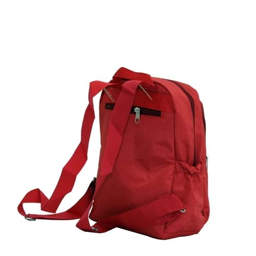 TahTicMer Escape Okul Sırt çantası ilkokul çanta 4 Adet Bölmeli Su Geçirmez unisex 28x35x12 cm (Kırmızı)
