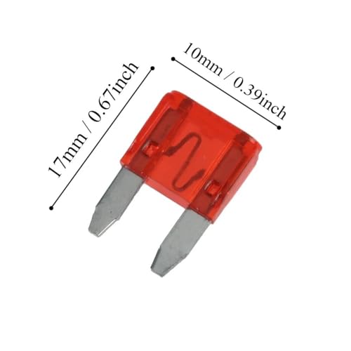Set de 10 fusibles pequeños mini automóvil de hoja eléctrica 5A 7.5A 10A 15A 20A 25A 30A 35A 40A (35A, Medio) miniatura 6