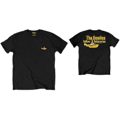 Rock Off Black The Beatles Nothing is Real Officiel T-Shirt Hommes Unisexe - Les Beatles, Paul McCartney, John Lennon, RIngo Starr, George Harrison Rock Off Black The Beatles Nothing is Real Officiel T-Shirt Hommes Unisexe