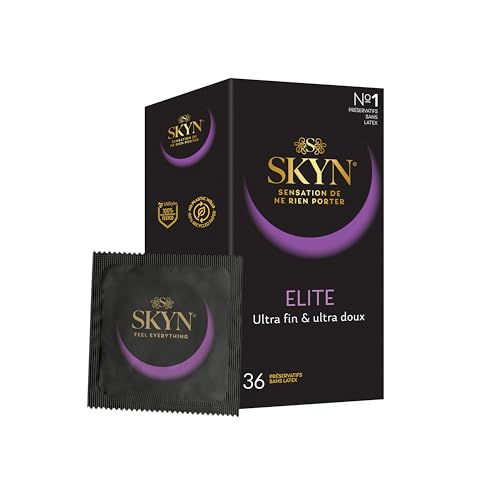 SKYN Elite: Lot de 36 Préservatifs Ultra-fins et Doux de taille Régulière